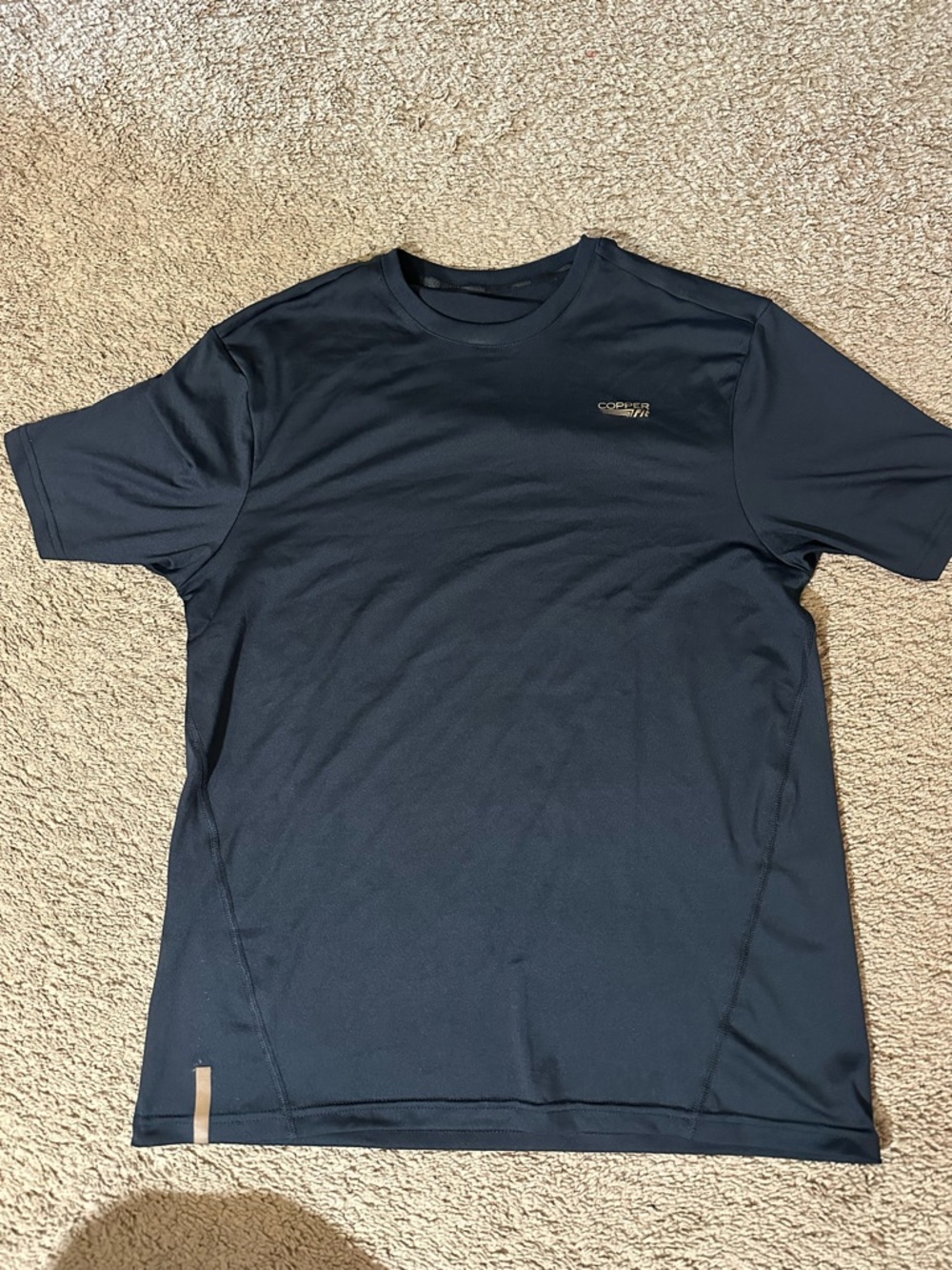 Copper Fit Compression Shirt Black Size Large Crewneck Live Limitless Activewear